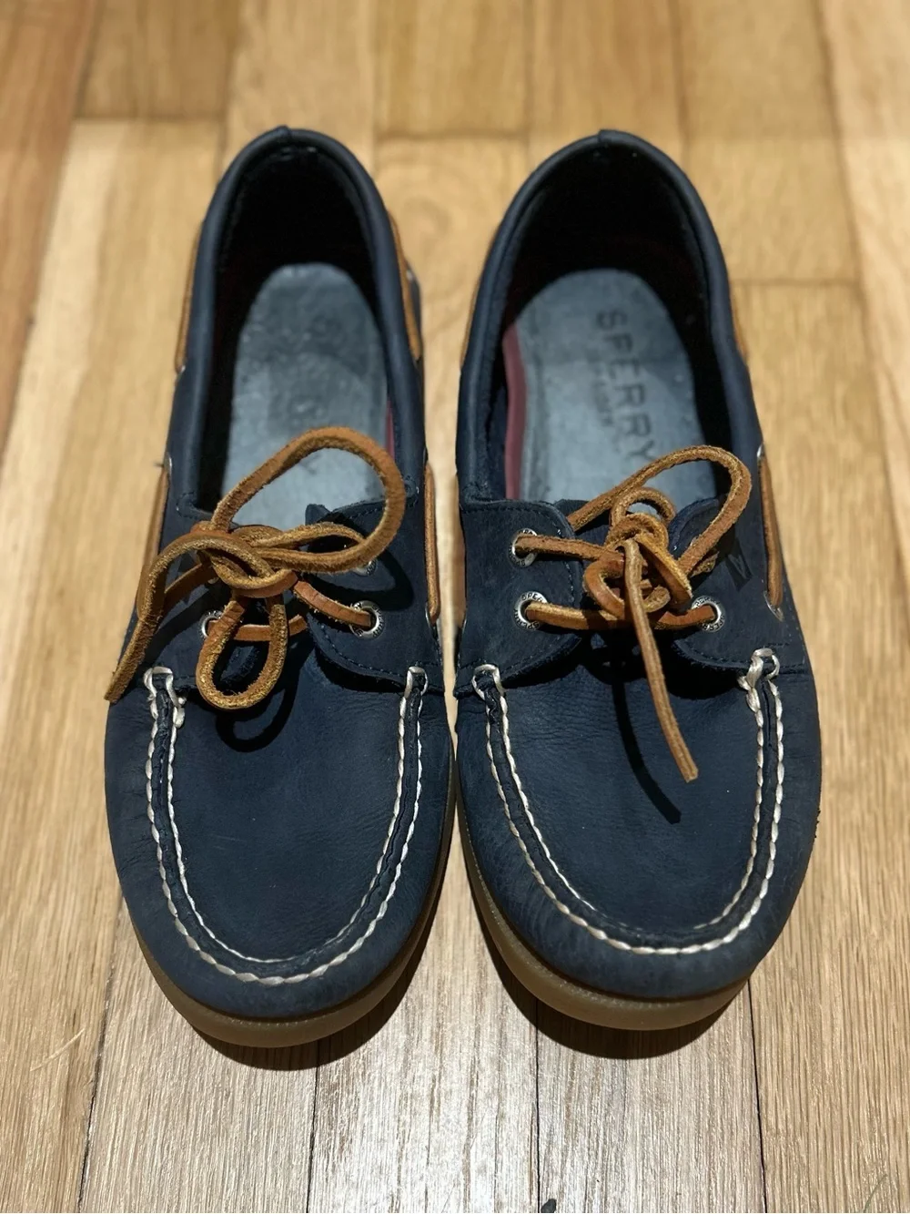 Men's Sperry Top Sider Leather Boat Shoes 7.5